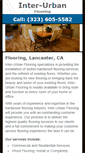 Mobile Screenshot of inter-urbanflooring.net