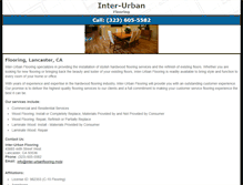 Tablet Screenshot of inter-urbanflooring.net